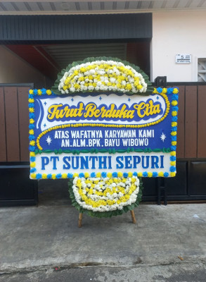Papan Bunga Duka di Pematang Pasir
