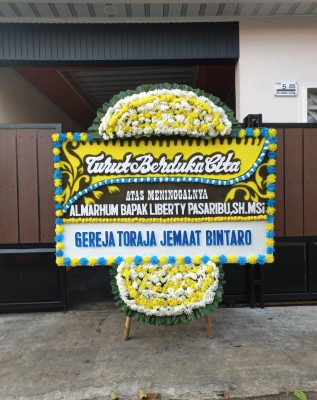 Papan Bunga Duka di Pematang Pasir
