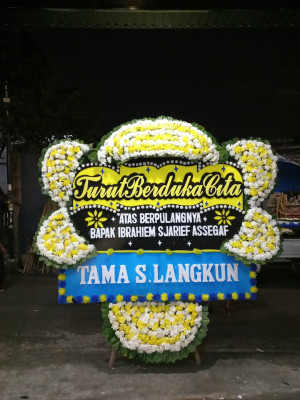 Papan Bunga Duka di Pematang Pasir